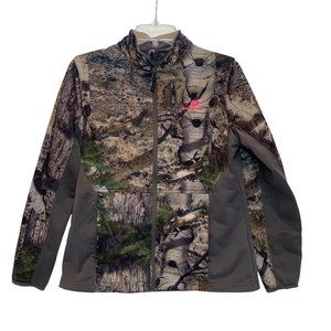 Mossy Oak Soft Shell Fleece‎ Lined Jacket Women’s S (4/6) Long Sleeve Zip Up EUC